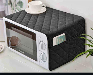Kitchen Microwave Oven Cover Dustproof Decorative With Four Side Pockets -Universal Size پہلے چیک کریں پھر پیمنٹ کریں