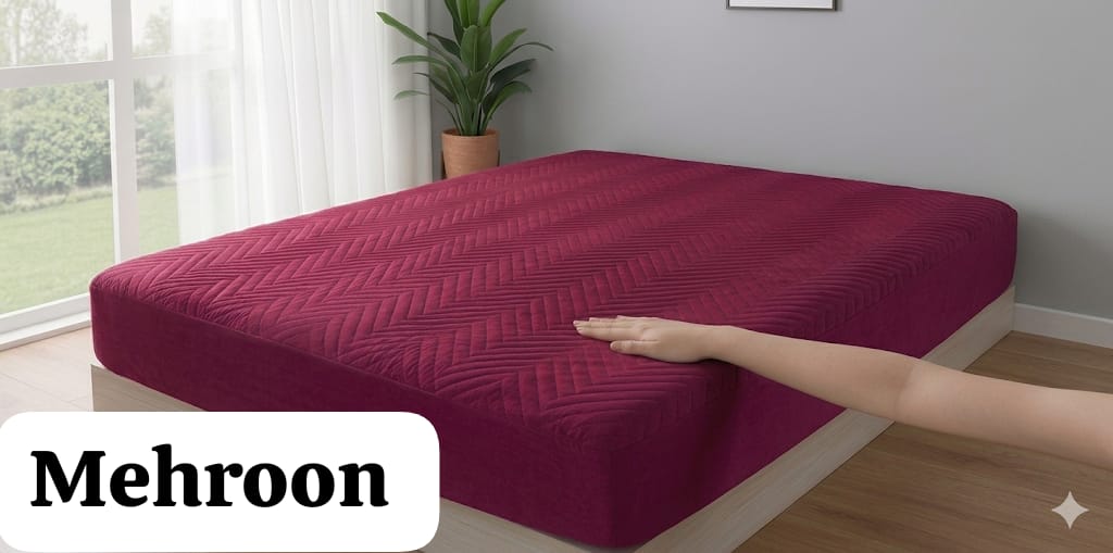 Premium Quilted 100% Waterproof Mattress Protector Breathable Soft 4 Season Staff. پہلے چیک کریں پھر پیمنٹ کریں