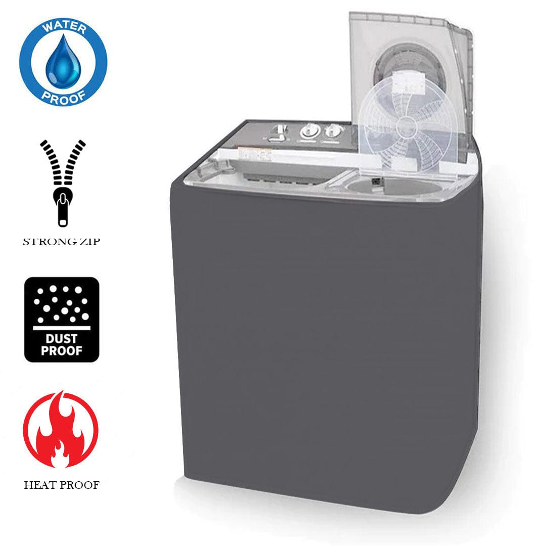 Twintub Waterproof washing machine cover Available with perfect elastic fitting. To cover all Machine. پہلے چیک کریں پھر پیمنٹ کریں