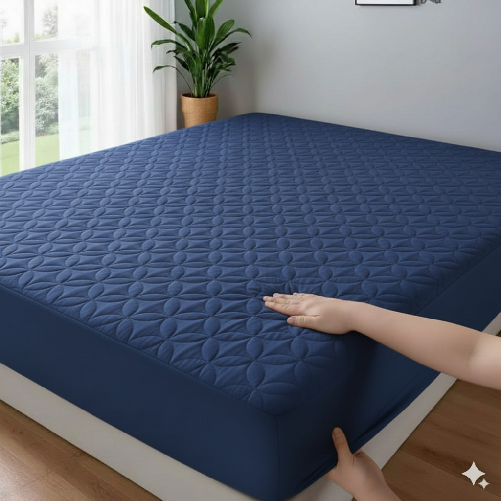 Premium Quilted 100% Waterproof Mattress Protector Breathable Soft 4 Season Staff.             پہلے چیک کریں پھر پیمنٹ کریں
